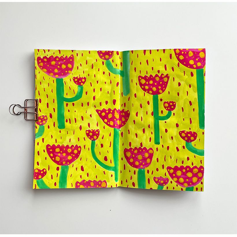 My project in Botanical Patterns in a Sketchbook: Conquer the Blank Page course 4