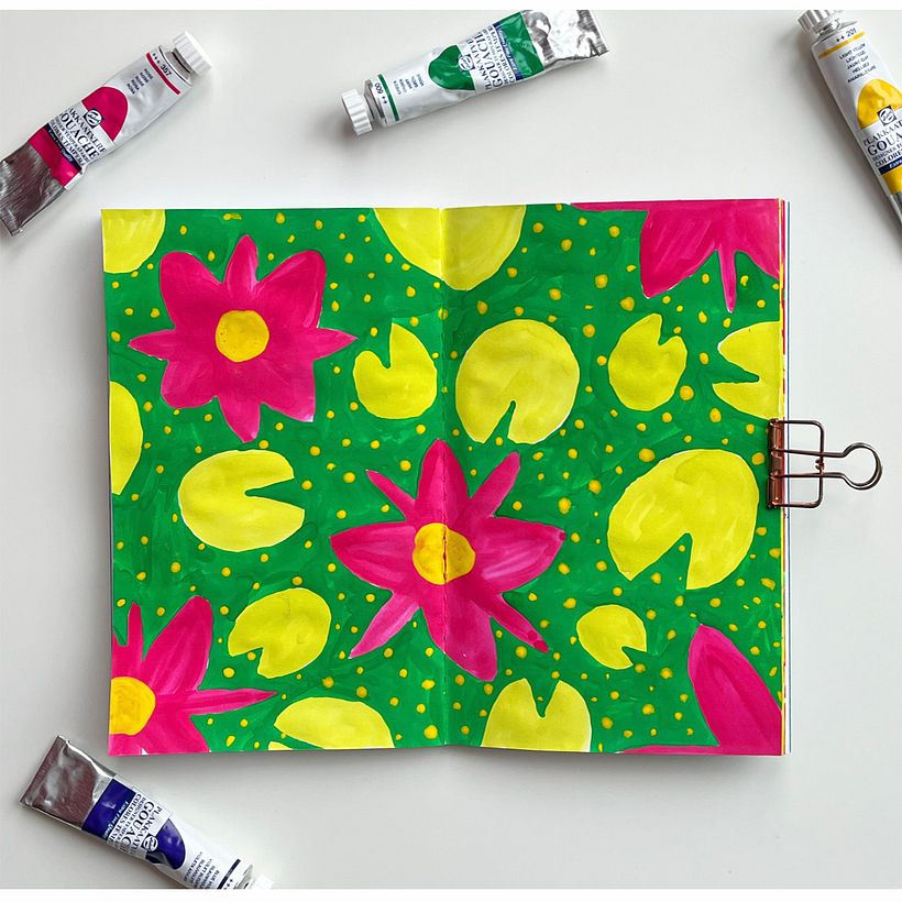 My project in Botanical Patterns in a Sketchbook: Conquer the Blank Page course 5