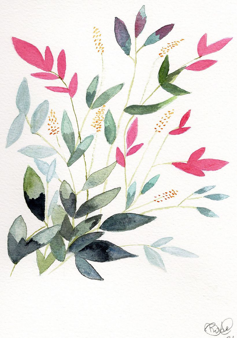 Mi Proyecto del curso: Creación de una composición floral con acuarela 1
