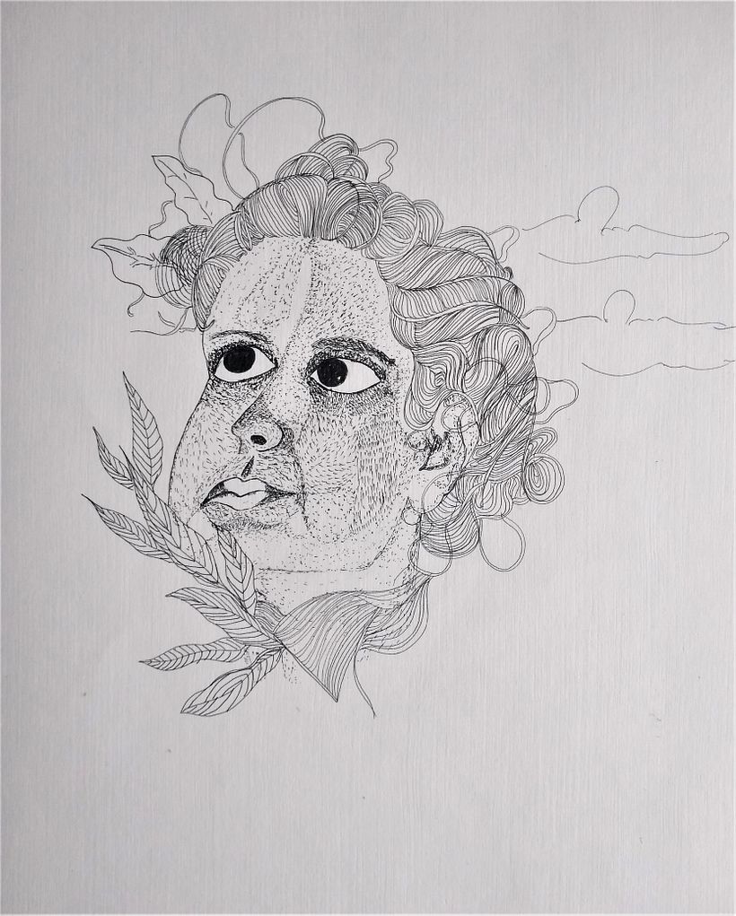 My project in Ink Portraits with Lines and Dots course 3