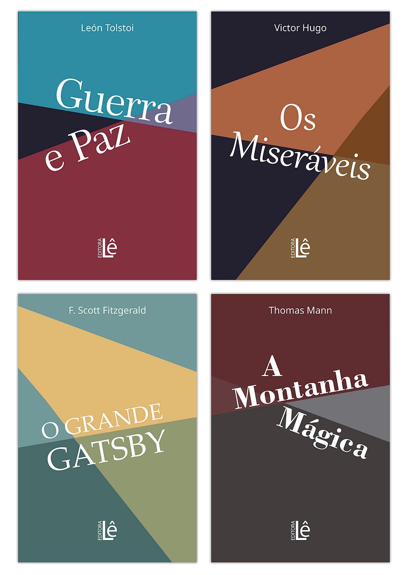 U4 Crie uma série de 4 capas de livros: Coleção Editora Lê