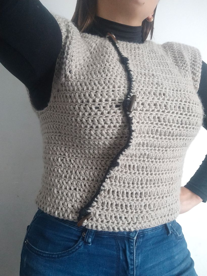 Mi Proyecto del curso:  Top-down: prendas a crochet de una sola pieza 1