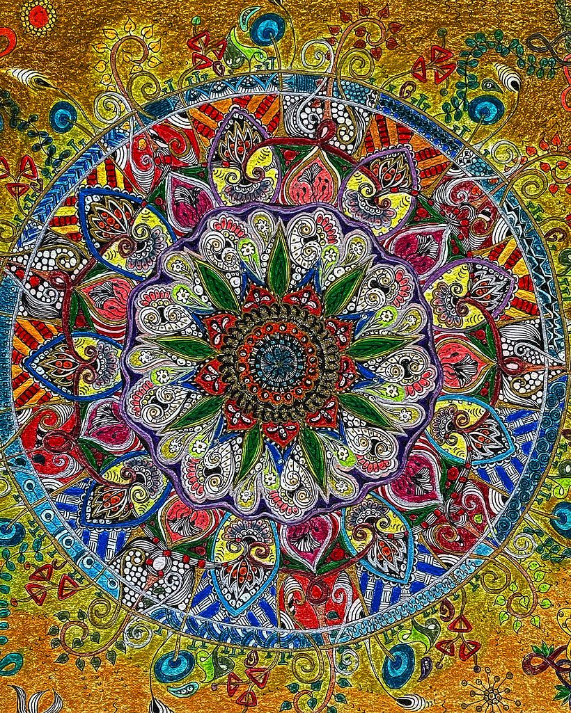 Mon projet du cours : L'art de dessiner des mandalas : créez des motifs géométriques 1