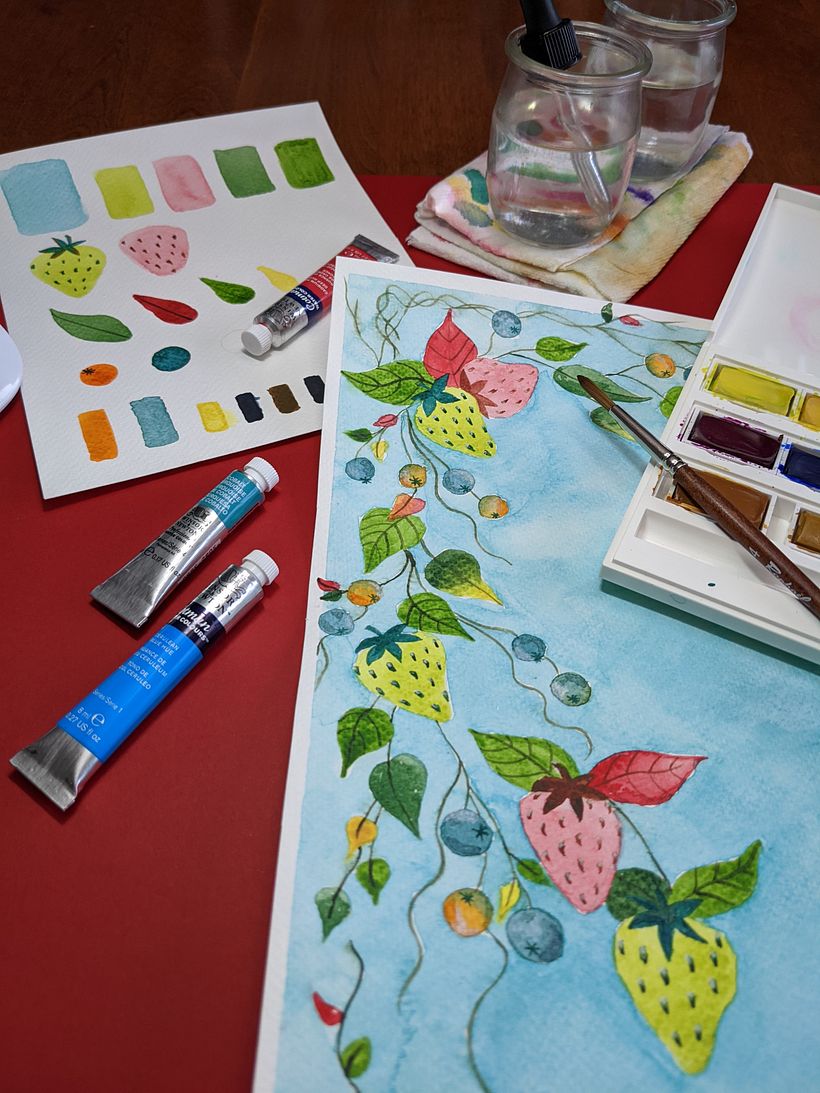 Mon projet du cours : Couleur et aquarelle : découvrez votre personnalité chromatique 3