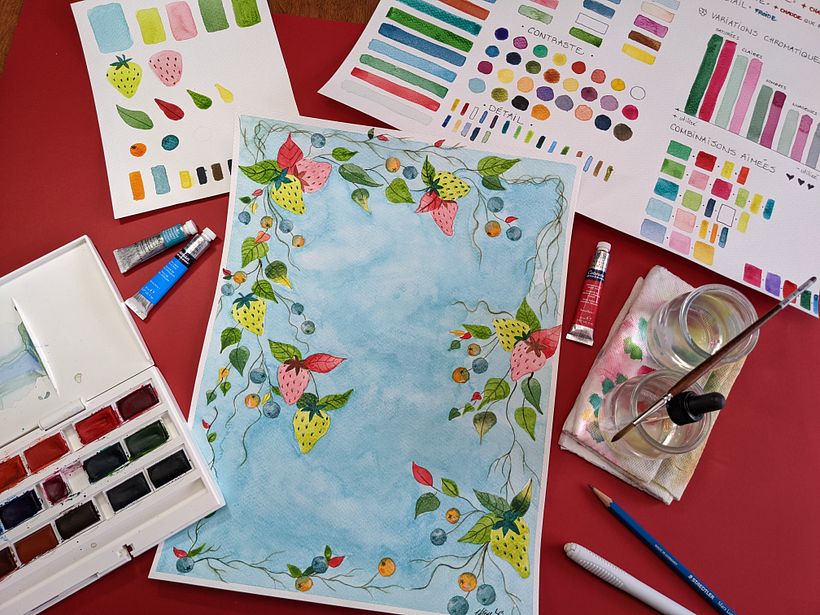 Mon projet du cours : Couleur et aquarelle : découvrez votre personnalité chromatique 4