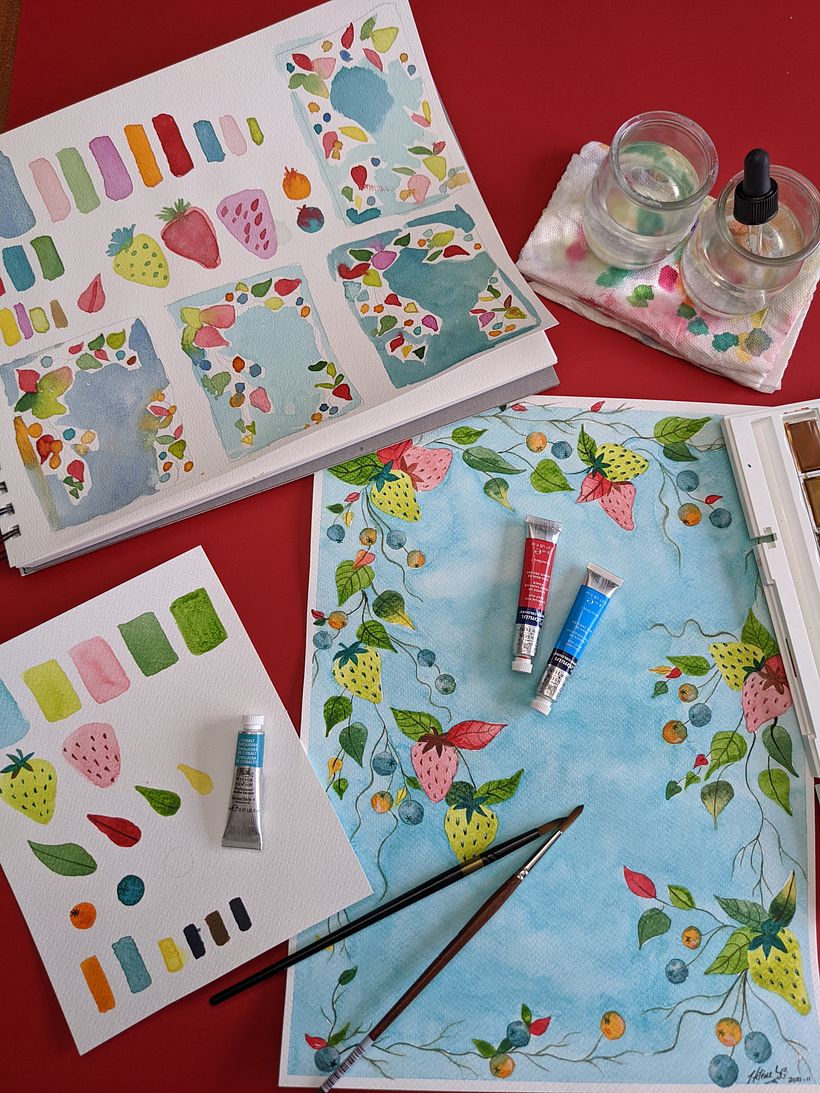 Essais de couleurs de fond