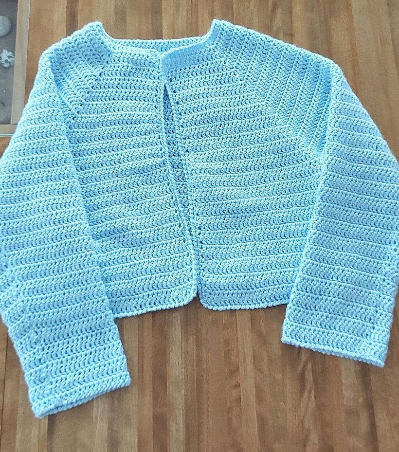 My project in  Top-Down: One-Piece Crocheted Garments  course 2