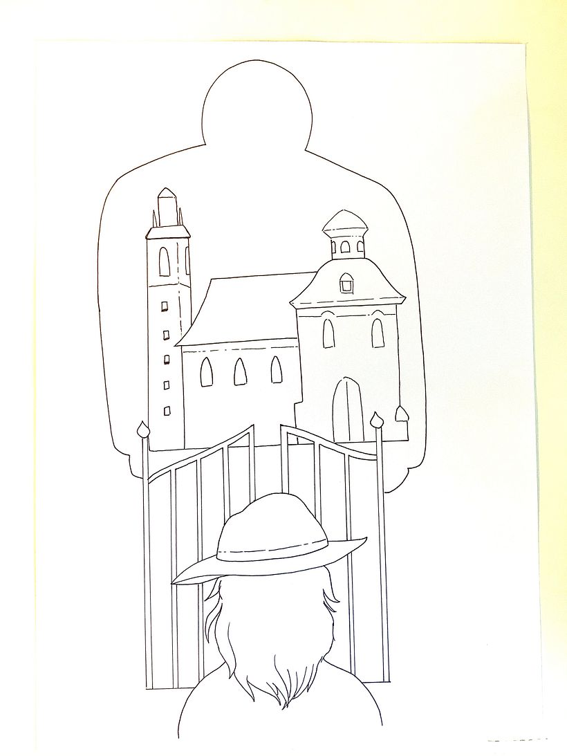 Boceto en página vertical