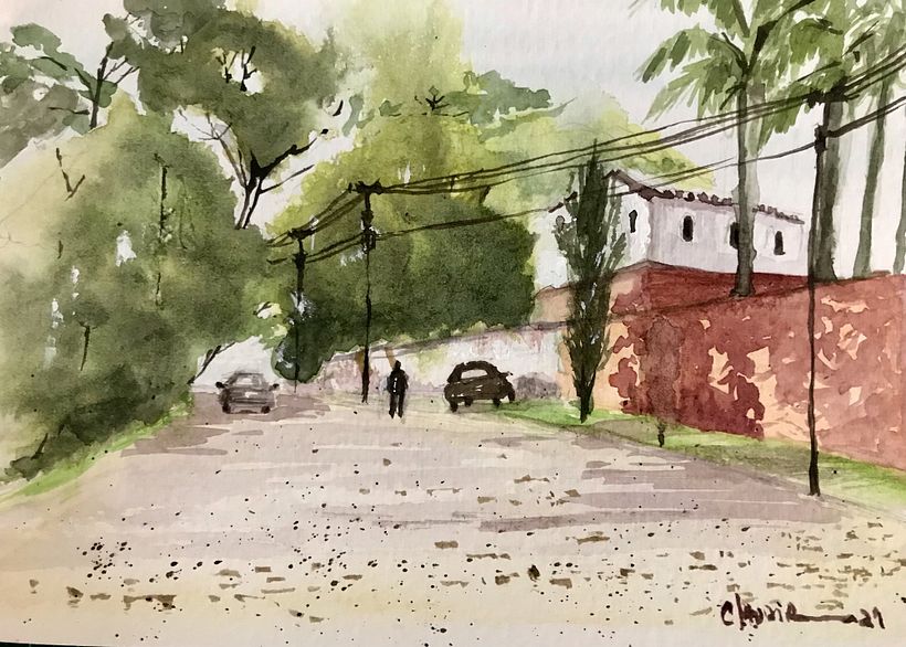 Meu projeto de Paisagem Contemporânea - uma rua perto da minha casa