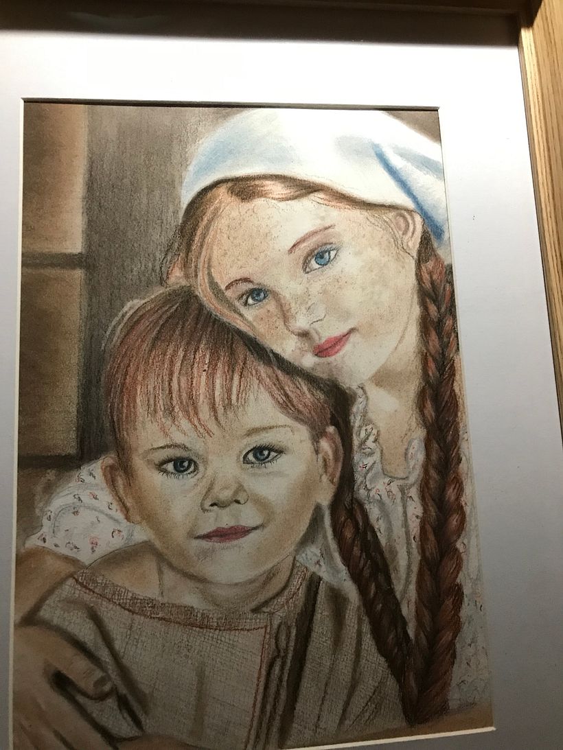 Mi Proyecto del curso: Retrato realista al pastel tiza 1