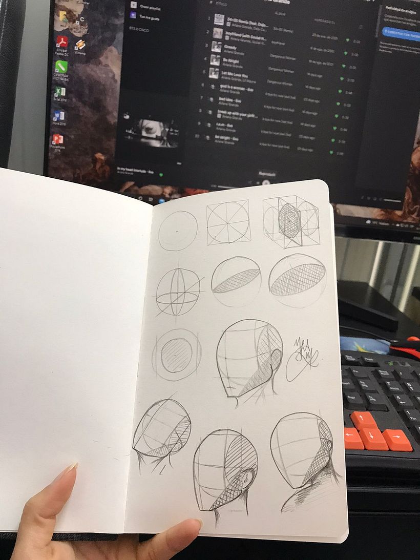 Mi Proyecto del curso: Sketchbook de retrato: explora el rostro humano 1
