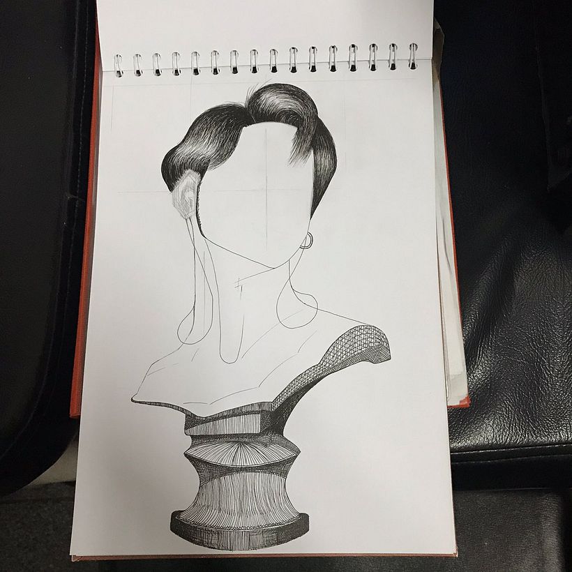 Mi Proyecto del curso: Sketchbook de retrato: explora el rostro humano 6