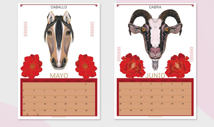 Calendario 2022. Horóscopo chino 6