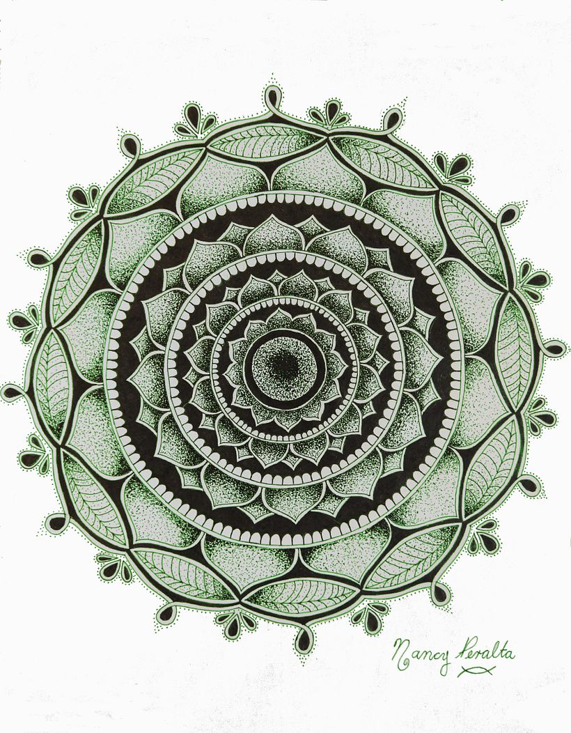 Pero de momento me gustó mucho encontrar la forma en que puedo cambiar el color de mi mandala.