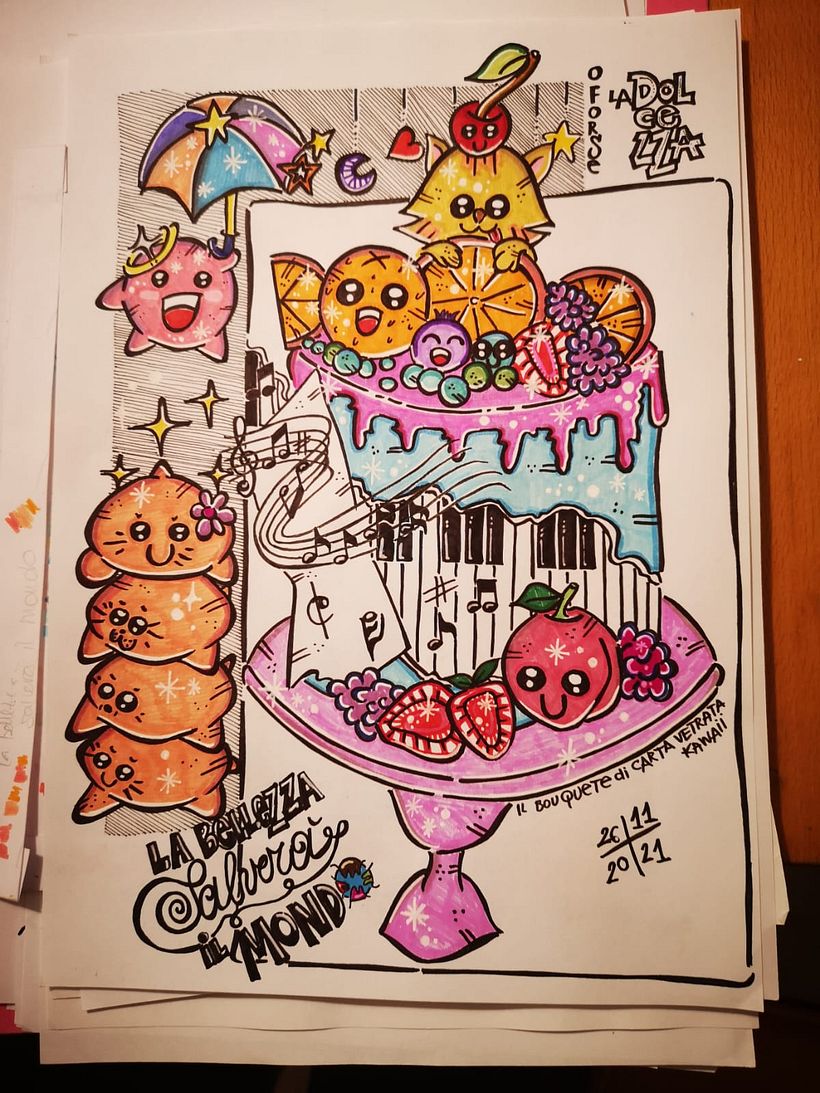 Il mio progetto del corso: Illustrazione kawaii: crea personaggi adorabili  1