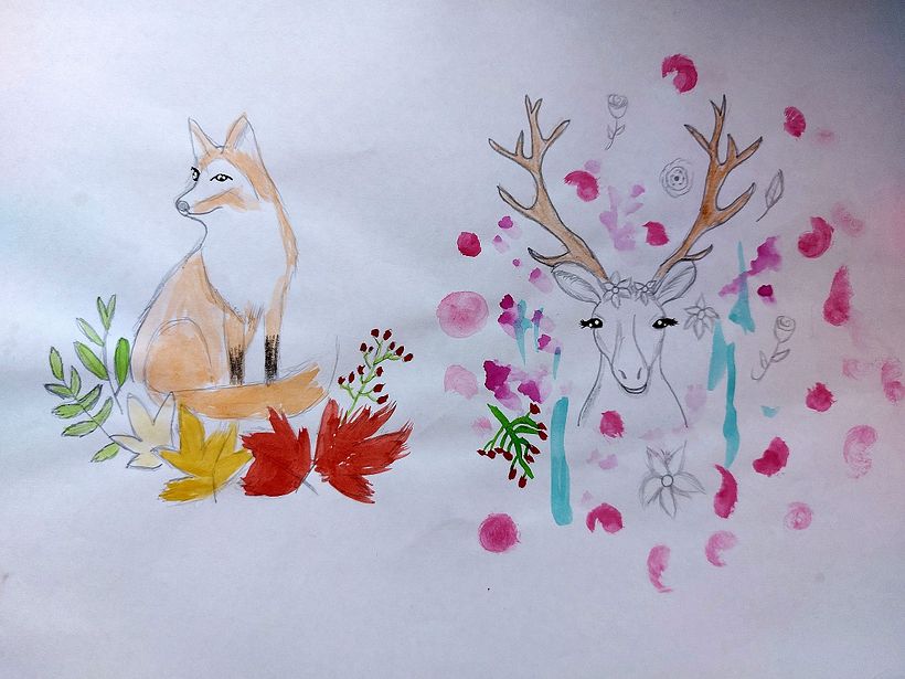 Mi Proyecto del curso: Animales y plantas en acuarela 5