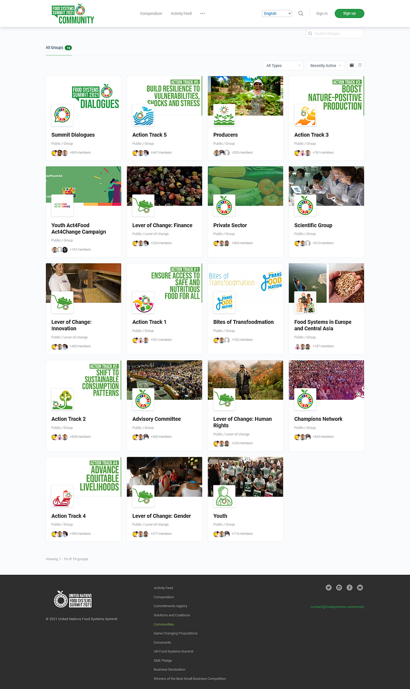 UN Food Systems Summit 2021 Community 4