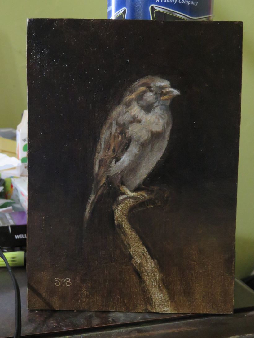 Almost there, a few impasto strokes , varnish and a better photo of the finished painting still left to do.