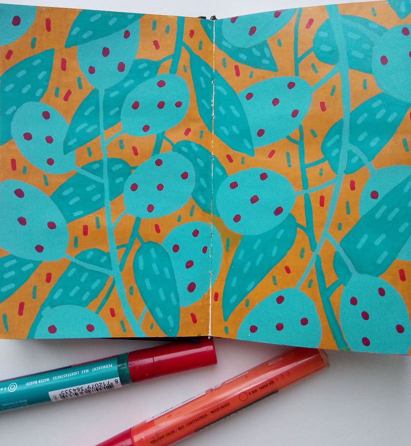 My project in Botanical Patterns in a Sketchbook: Conquer the Blank Page course 2