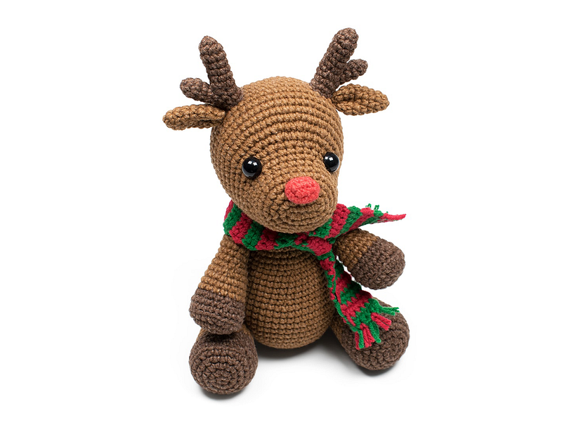 Crochet Deer Rudolph: Photo credit: Amigurumi Today.