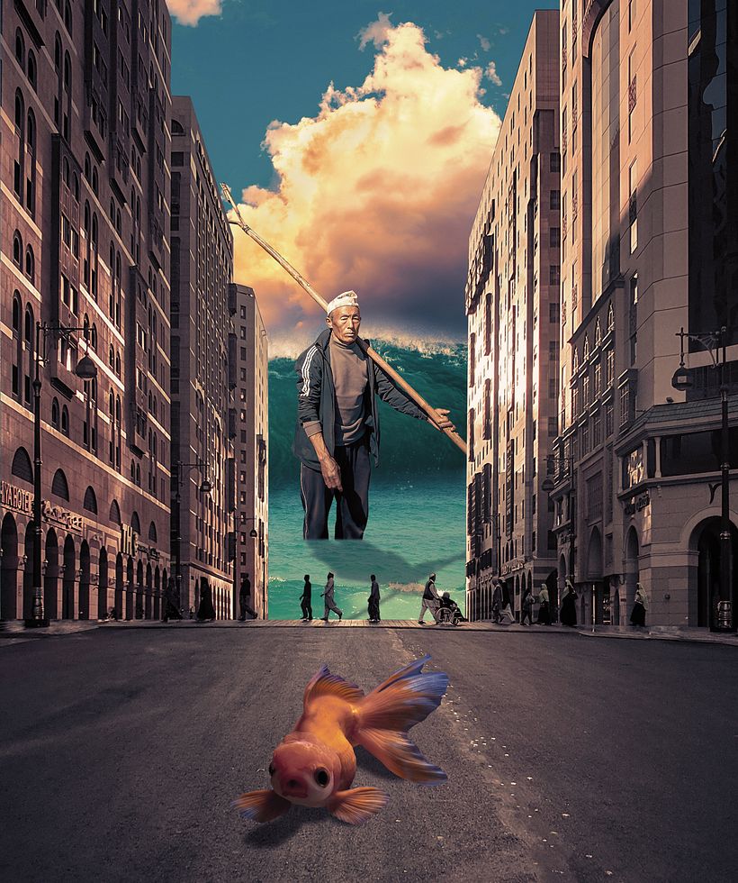 Il mio progetto del corso: Fotomontaggio surrealista con Photoshop 2