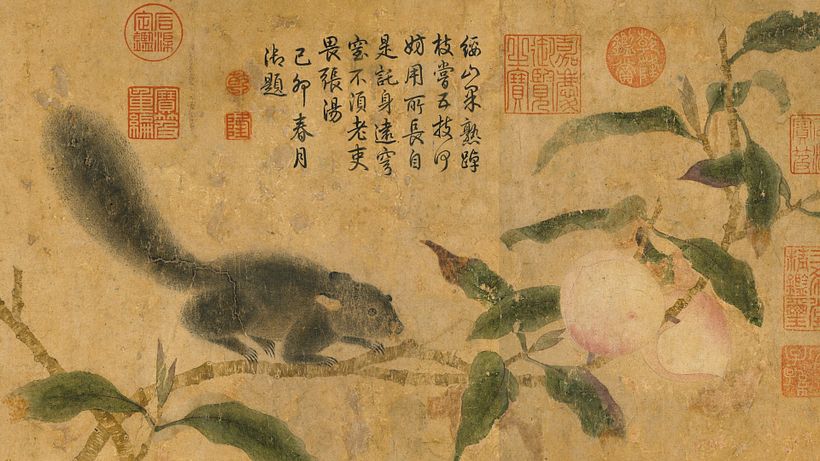 Many Chinese artworks feature both painting and calligraphy