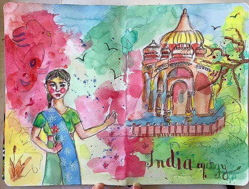 Pour le plaisir de se retrouver pour qqs instants en Inde !