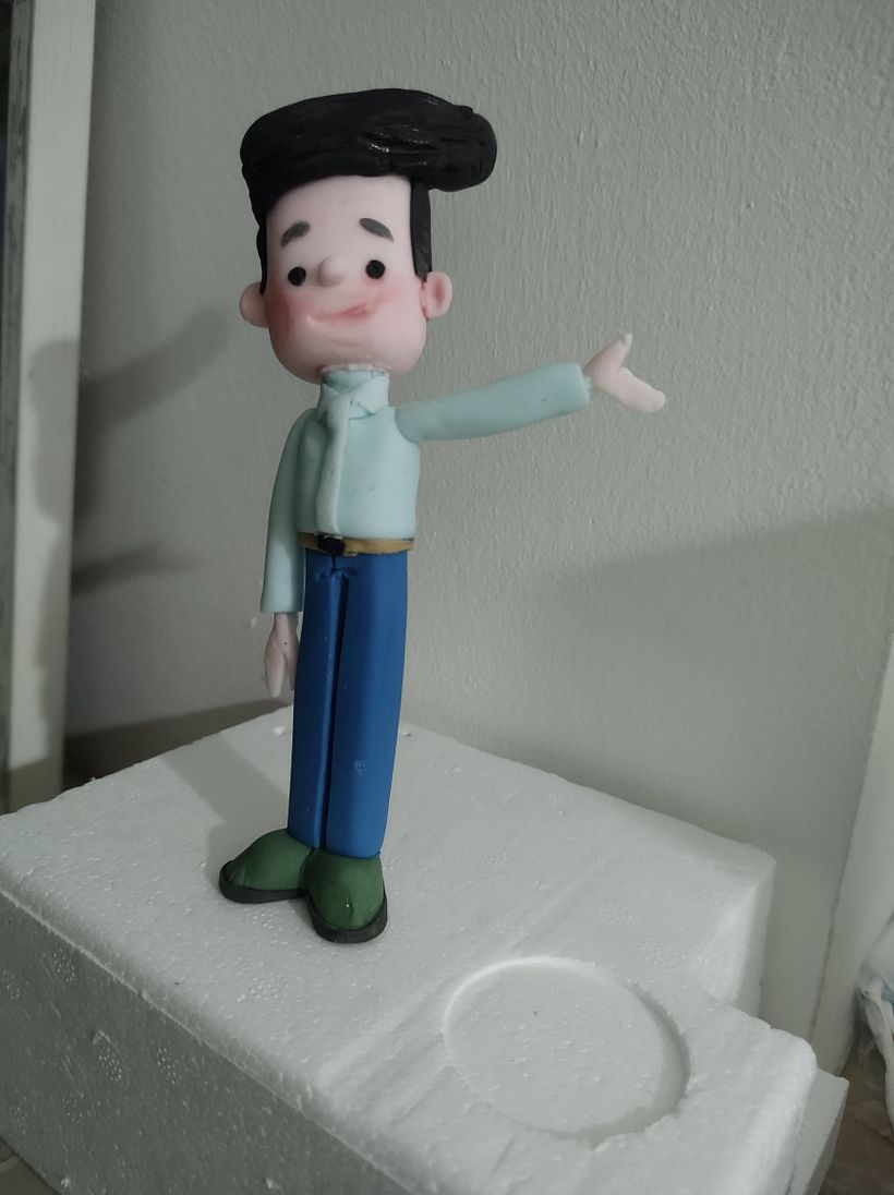 Mi primer muñeco de pasta de azúcar.