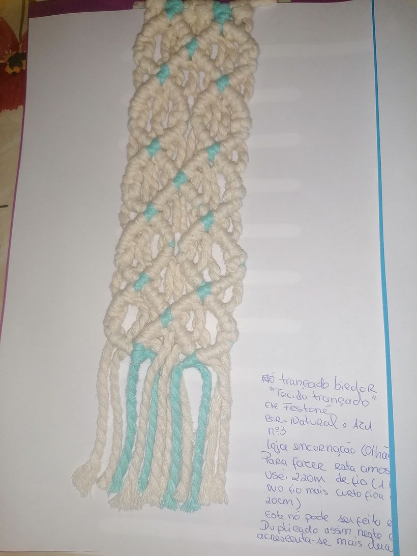 Meu projeto do curso: Repertório de nós de macramê 3