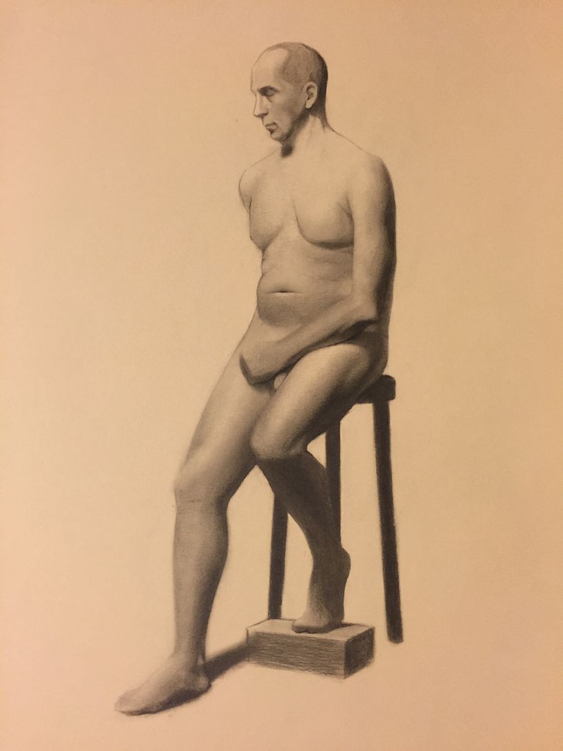 Figure Drawing- Long Pose. Angel Academy of Art.