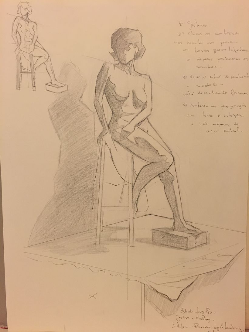 Estudo prévio de Figura- Angel Academy of Art.