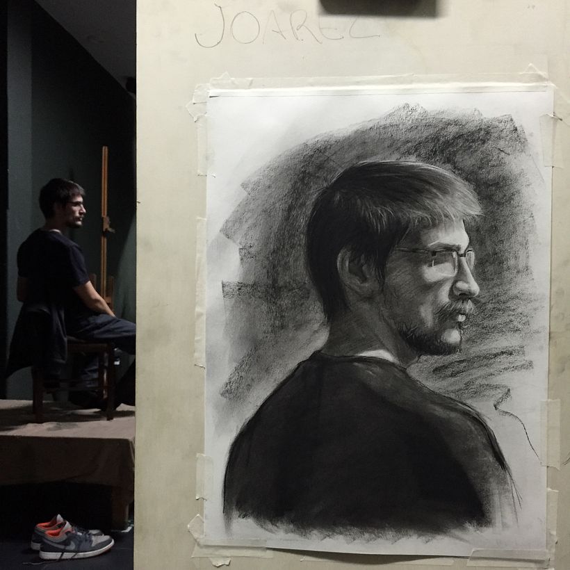 Sketch de Retrato ao Vivo- Angel Academy of Art.