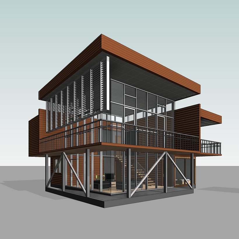 Mi Proyecto del curso: Diseño y modelado arquitectónico 3D con Revit 6