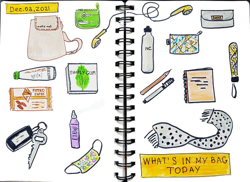 Whats in my bag today.