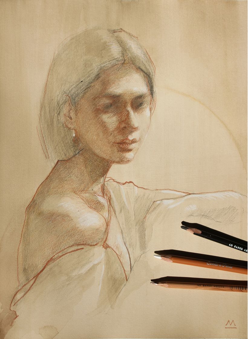 Dibujo de retrato 7