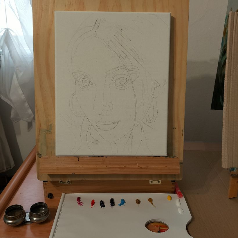 Mi Proyecto del curso: Retrato expresivo al óleo: explora la técnica alla prima 3