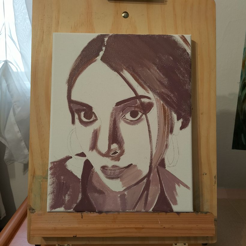 Mi Proyecto del curso: Retrato expresivo al óleo: explora la técnica alla prima 3