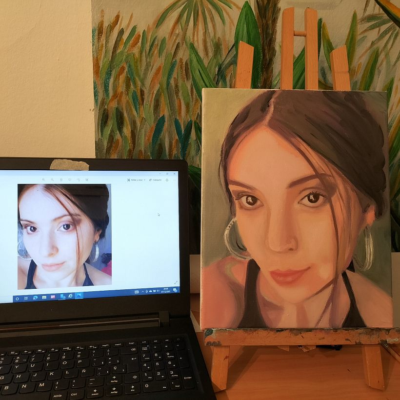 Mi Proyecto del curso: Retrato expresivo al óleo: explora la técnica alla prima 8