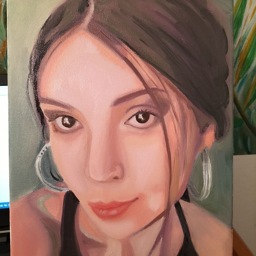 Mi Proyecto del curso: Retrato expresivo al óleo: explora la técnica alla prima 10