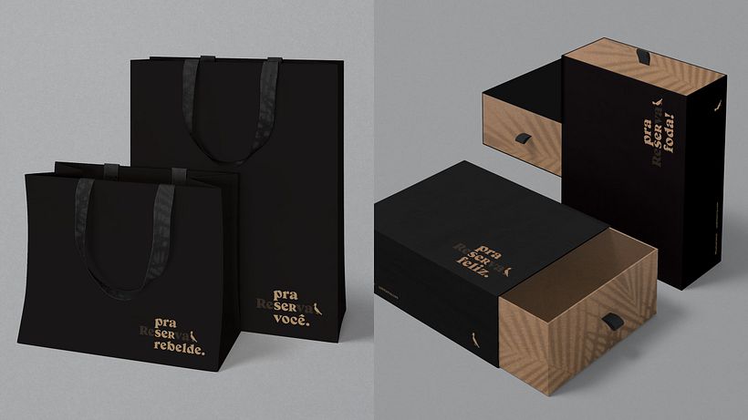 Shopping bags and gift packaging mockups | Sacolas e embalagens de presente