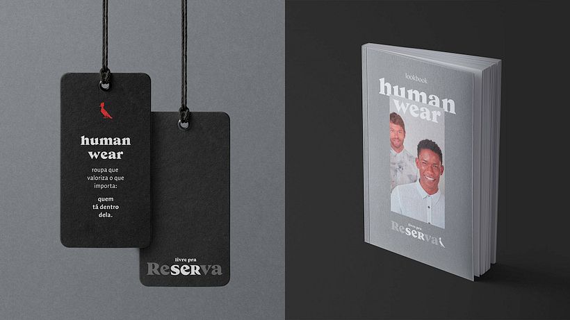 Clothing tag + look book mockups | Tag para roupas e catálogo