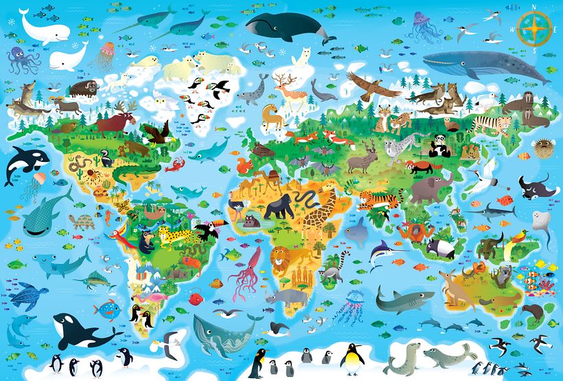 Animals of the World Jigsaw - Usborne 1