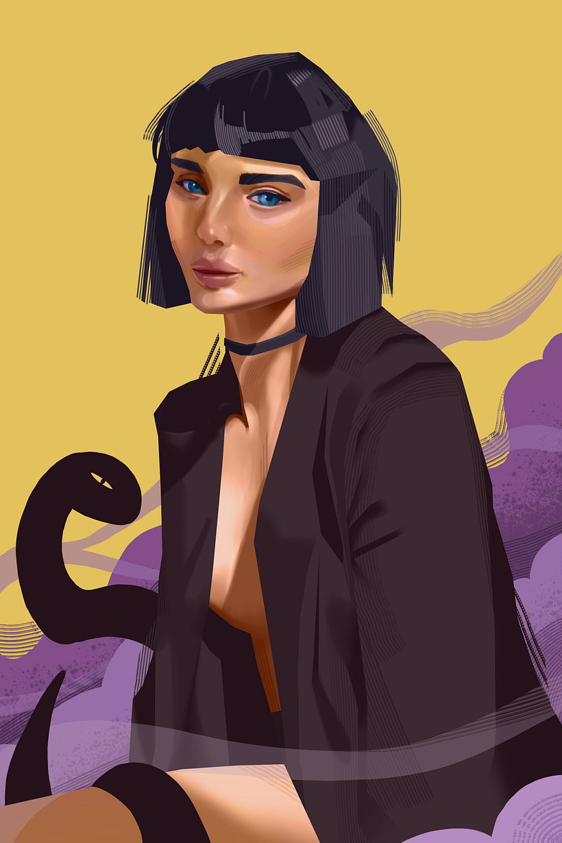 My project in Principles of Digital Painting for Portraits course 1
