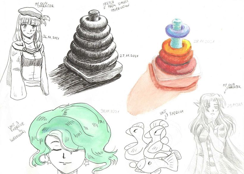 My project in Daily Sketching for Creative Inspiration course 1
