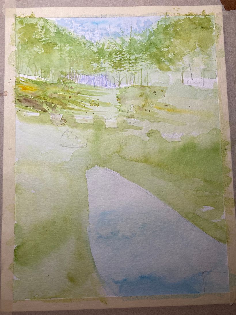 2nd layer of paint on the photo i chose