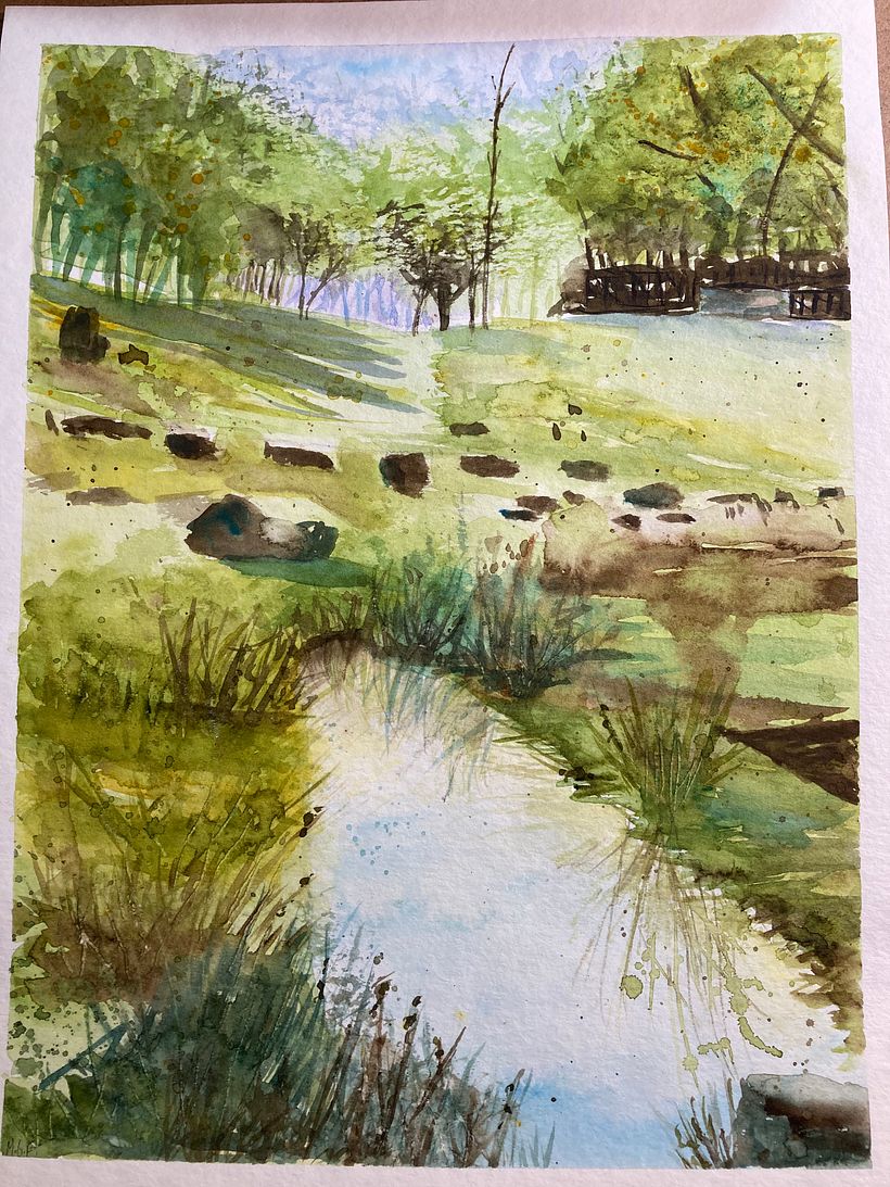 the finished painting