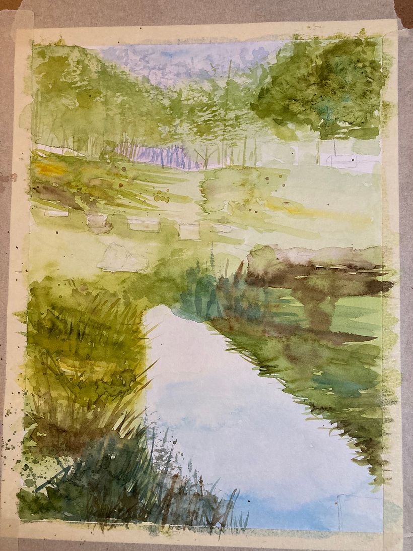 the painting after the third layer