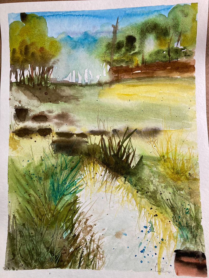 the second study of the trigger with more water and looser feeling