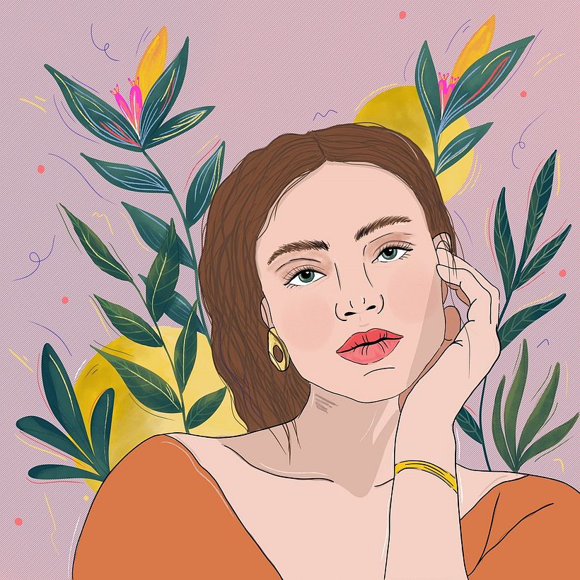 Mi Proyecto del curso: Ilustración de retratos: Adobe Fresco para principiantes 1