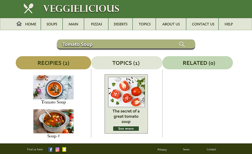 A cooking tutorial website 3